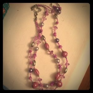 A necklace and earring set